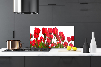 Panel nad blat kuchenny Pastelowy Ogród Na Szkle