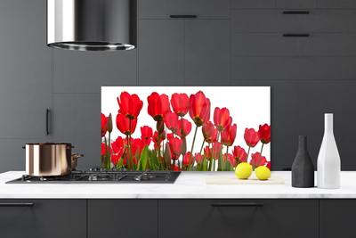 Panel nad blat kuchenny Pastelowy Ogród Na Szkle