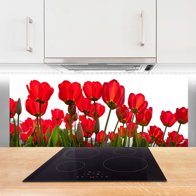 Panel nad blat kuchenny Pastelowy Ogród Na Szkle