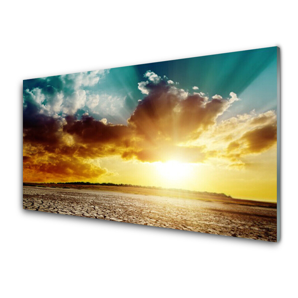 Szkło nad Blatem Żar Słońca Nad Pustynią