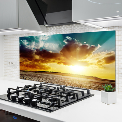 Szkło nad Blatem Żar Słońca Nad Pustynią