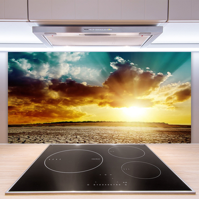 Panel Kuchenny Słońce Pustynia Krajobraz