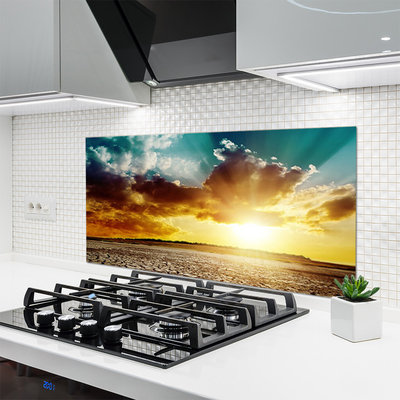 Szkło nad Blatem Żar Słońca Nad Pustynią