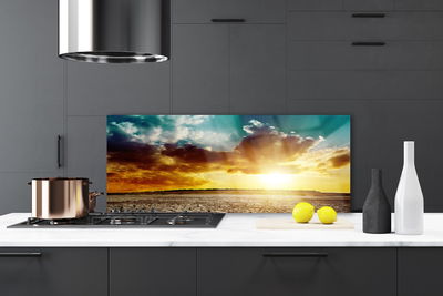 Szkło nad Blatem Żar Słońca Nad Pustynią