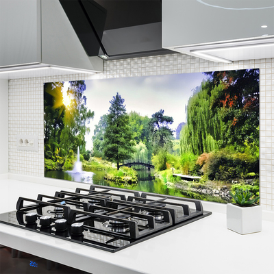 Panel Kuchenny Promienie Słońca Nad Wodospadem