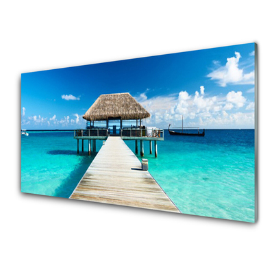 Panel Szklany do Kuchni Monumentalny Most Nad Cieśniną