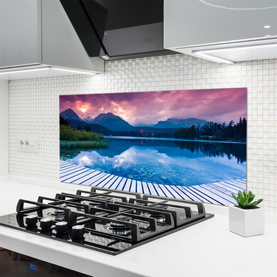 Panel Kuchenny Krystaliczne Jezioro W Górach