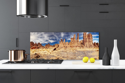 Szkło do Kuchni na Ścianę Bezkres Piaszczystej Pustyni