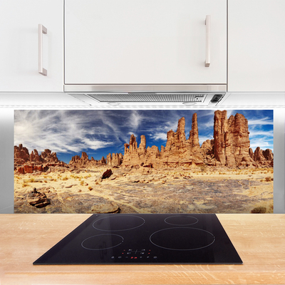 Szkło do Kuchni na Ścianę Bezkres Piaszczystej Pustyni