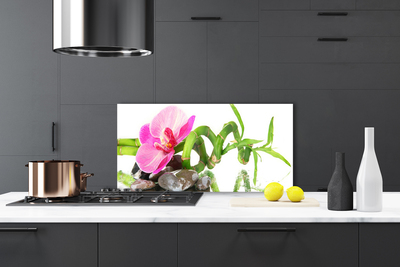 Szkło do Kuchni na Ścianę Subtelny Rozkwit Natury