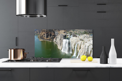 Panel Kuchenny Wodospad Wpadający Do Jeziora