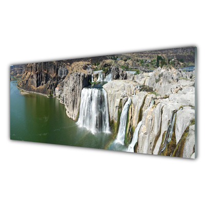 Panel Kuchenny Wodospad Jezioro Krajobraz
