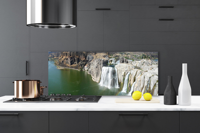 Panel Kuchenny Wodospad Wpadający Do Jeziora