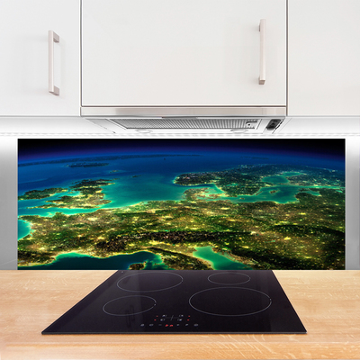 Panel nad blat kuchenny Futurystyczny Obraz Abstrakcyjny