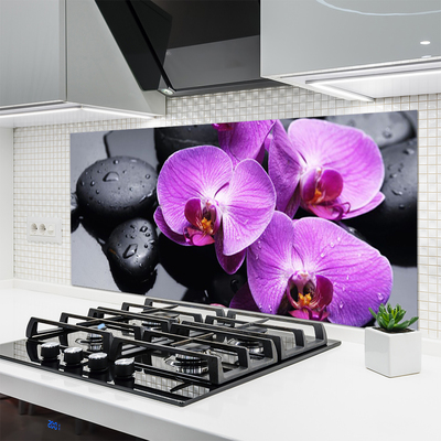 Panel nad blat kuchenny Elegancki Rozkwit Kwiatu