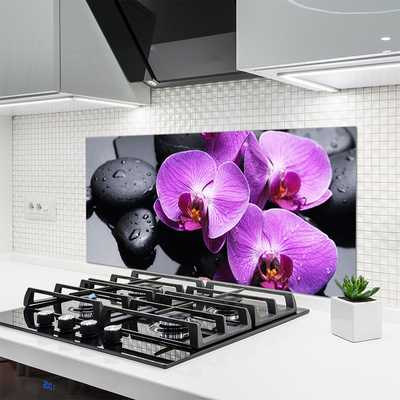 Panel nad blat kuchenny Elegancki Rozkwit Kwiatu