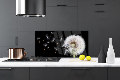 Szkło do Kuchni na Ścianę Puszysty Mniszek Lekarski