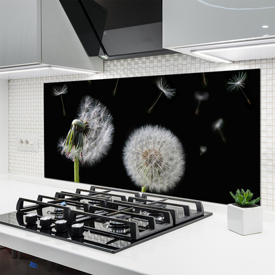 Szkło do Kuchni na Ścianę Złocisty Mniszek W Polu