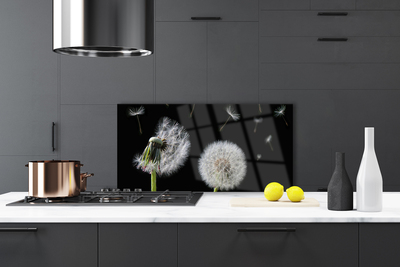 Szkło do Kuchni na Ścianę Złocisty Mniszek W Polu