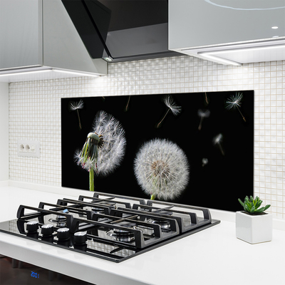 Szkło do Kuchni na Ścianę Złocisty Mniszek W Polu