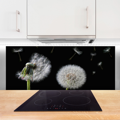 Szkło do Kuchni na Ścianę Złocisty Mniszek W Polu