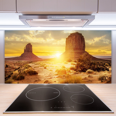 Panel Kuchenny Pustynia Słońce Krajobraz