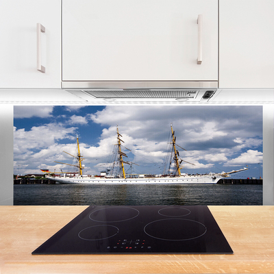 Panel Kuchenny Łódź Na Spokojnej Wodzie