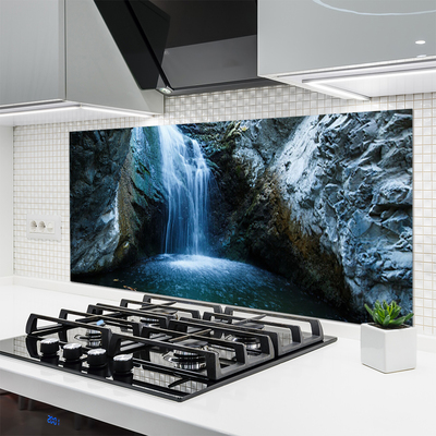 Szkło do Kuchni na Ścianę Kaskada Czystej Wody