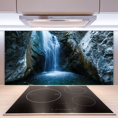 Szkło do Kuchni na Ścianę Kaskada Czystej Wody