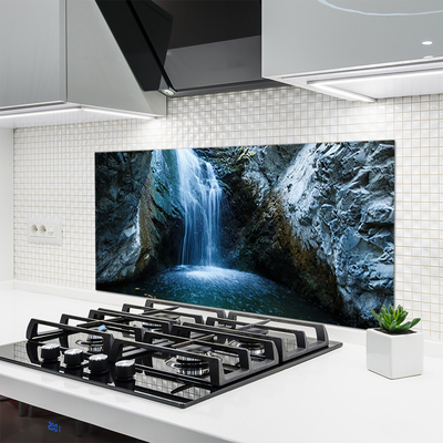 Szkło do Kuchni na Ścianę Kaskada Czystej Wody