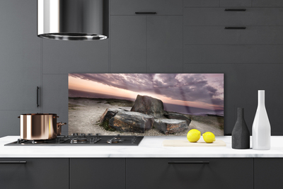 Szkło do Kuchni na Ścianę Monumentalna Formacja Skalna