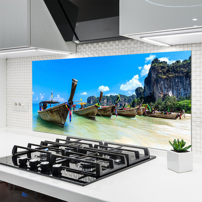 Szkło nad Blatem Łódź Rybacka Na Piasku