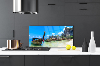 Szkło nad Blatem Łódź Rybacka Na Piasku