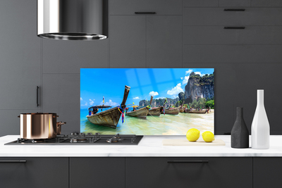 Szkło nad Blatem Łódź Rybacka Na Piasku