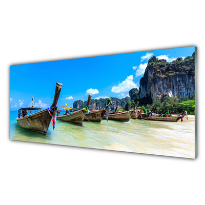 Szkło nad Blatem Łódź Rybacka Na Piasku