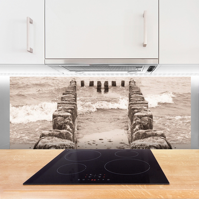 Panel Kuchenny Nowoczesny Dom Nad Oceanem