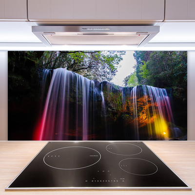Szkło Dekoracyjne do Kuchni Dziki Wodospad Górski