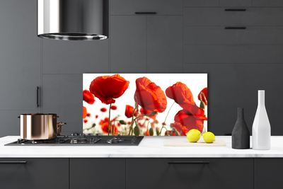 Szkło Dekoracyjne do Kuchni Barwne Pole Tulipanów