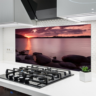 Panel Kuchenny Kamienny Brzeg Oceanu