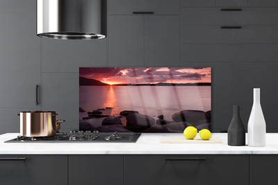 Panel Kuchenny Kamienny Brzeg Oceanu