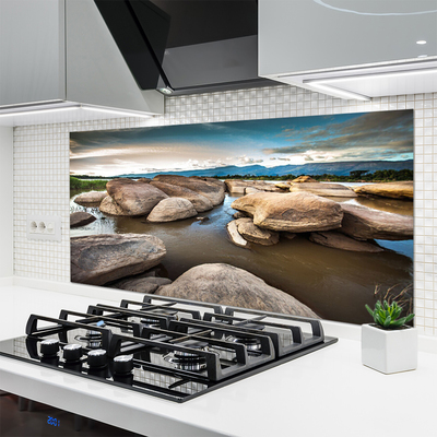 Szkło nad Blatem Surowy Pejzaż Skalny