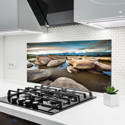 Szkło nad Blatem Surowy Pejzaż Skalny