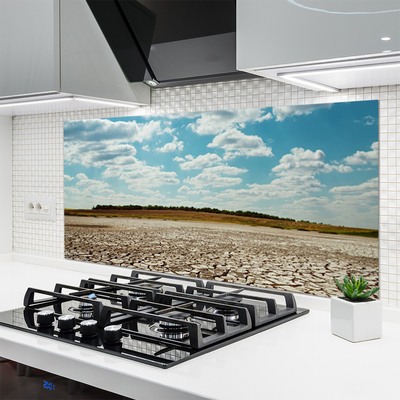 Szkło nad Blatem Wydmy Piaszczystej Pustyni