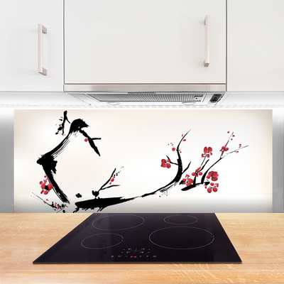 Szkło do Kuchni na Ścianę Futurystyczna Kompozycja Form