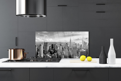 Szkło do Kuchni na Ścianę Rytm Miejskich Kamienic