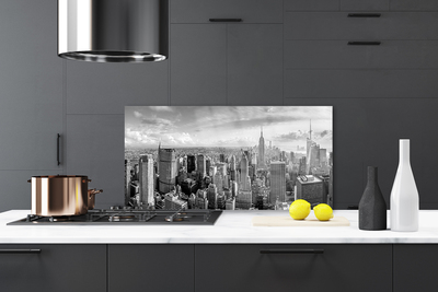 Szkło do Kuchni na Ścianę Rytm Miejskich Kamienic