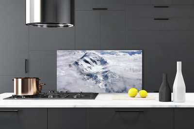 Szkło do Kuchni na Ścianę Mglisty Poranek W Górach