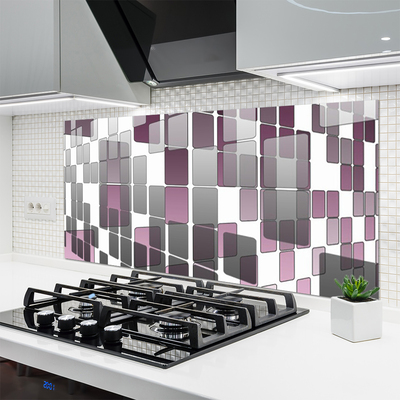 Szkło do Kuchni na Ścianę Symetria Nowoczesnej Formy