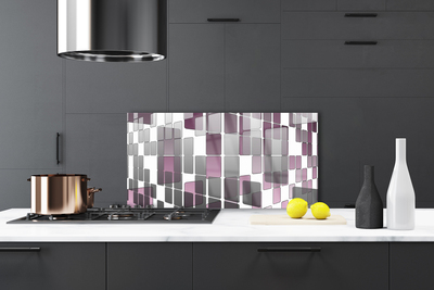 Szkło do Kuchni na Ścianę Symetria Nowoczesnej Formy