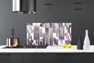 Szkło do Kuchni na Ścianę Symetria Nowoczesnej Formy